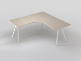 EKompi kulmap�yt� 180x180, metalli jalat