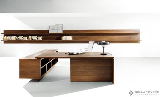 Lithos johtajanpöytä+sivuhylly, 220x200 - Johtajanpöydät - D268020-268050 - 1