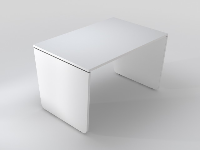 Metrik työpöytä 125x80, mel jalat - Työpöydät - D276030 - 1