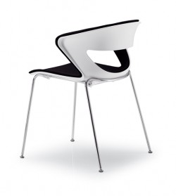 Kicca tuoli, harmaa runko, verh. C - Vierastuolit - KC1CSS-AV-C2 - 1