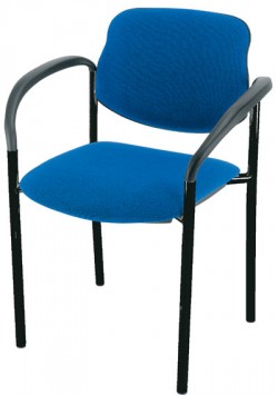 Styl vierastuoli käsinojilla,musta runko - Vierastuolit - 1135.STYL2.002 - 1