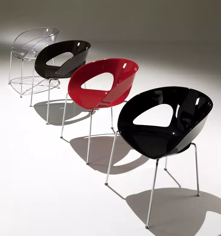 Krizia tuoli, kromi jalkaristikko - Vierastuolit - KR4 - 1