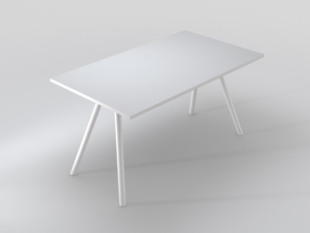 Metrik työpöytä 140x80, metalli jalat - Työpöydät - D276056 - 1