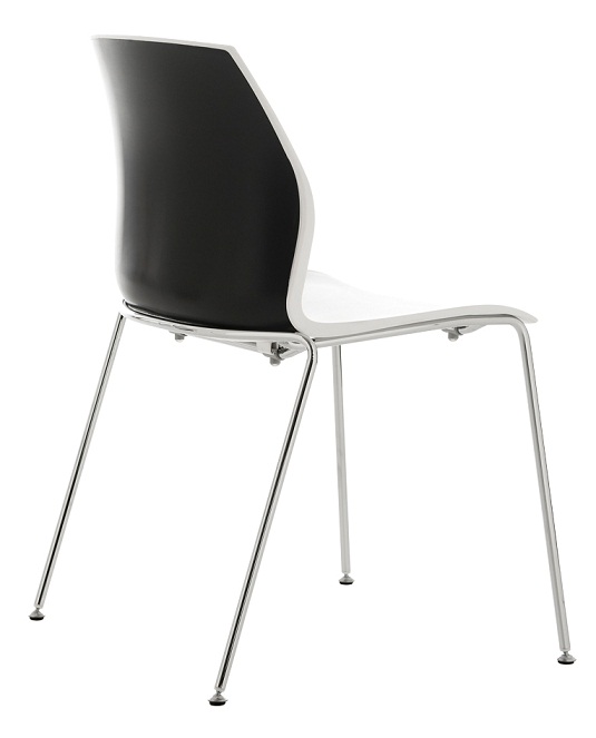 Kalea tuoli, kaksivärinen, kromi jalat - Vierastuolit - KA1-BICO-ACC - 1