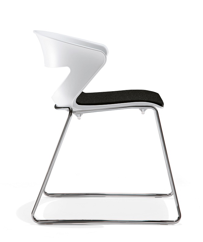 Kicca tuoli, kelkkajalka, istuin C - Vierastuolit - KC2CS-ACC-C - 1