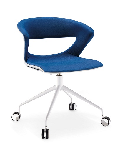 Kicca, valkoinen ristikko pyör. verh. C - Vierastuolit - RC4CSS-AB-C - 2