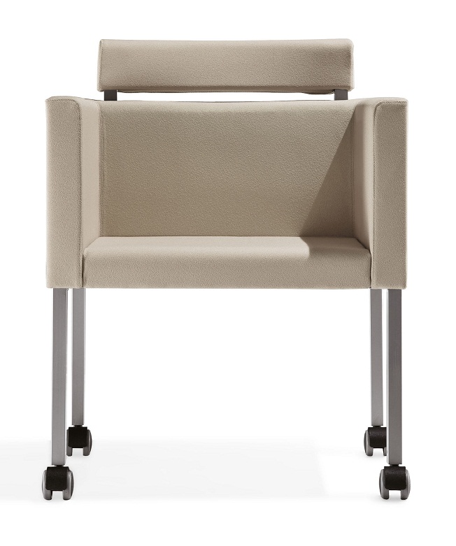 Kuadrella nojatuoli pyörillä C-kangas - Kastel sohvat ja nojatuolit - KUD41-C - 1