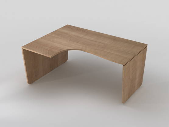 EKompi kulmapöytä 160x120 LH, mel jalat - Työpöydät - D267071LH - 1