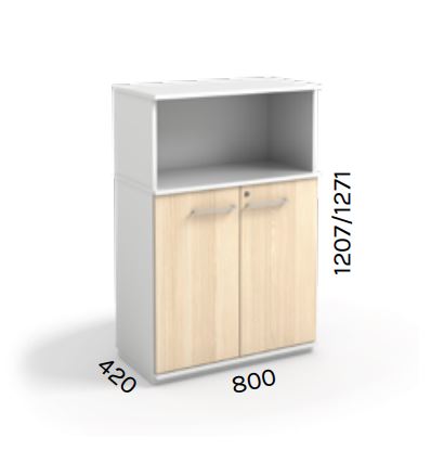 SERIE ovi/avokaappi 80x42x127 - Mappikaapit - SE2332MSR - 1